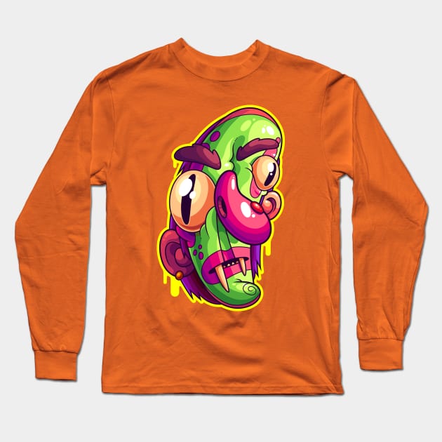 Vamp Clown Long Sleeve T-Shirt by ArtisticDyslexia